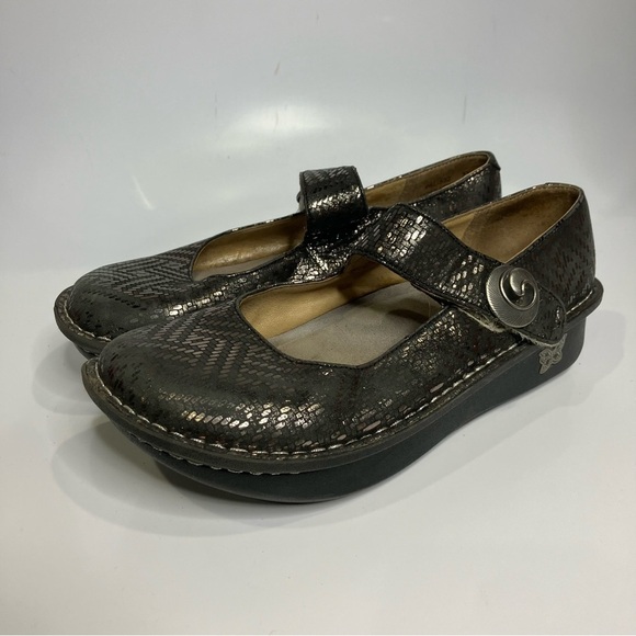 Alegria metallic mary Jane comfort shoes size 37 - Picture 3 of 8